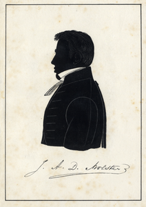 105759 Portret van ds. J.A.D. Molster, geboren 1806, hervormd predikant te Utrecht (1837-1850), overleden 1850. Te ...